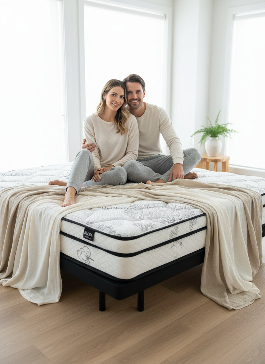 PureZee™ [Size] Mattress, Organic Bamboo Pillow Top, Chiropractic Back Support